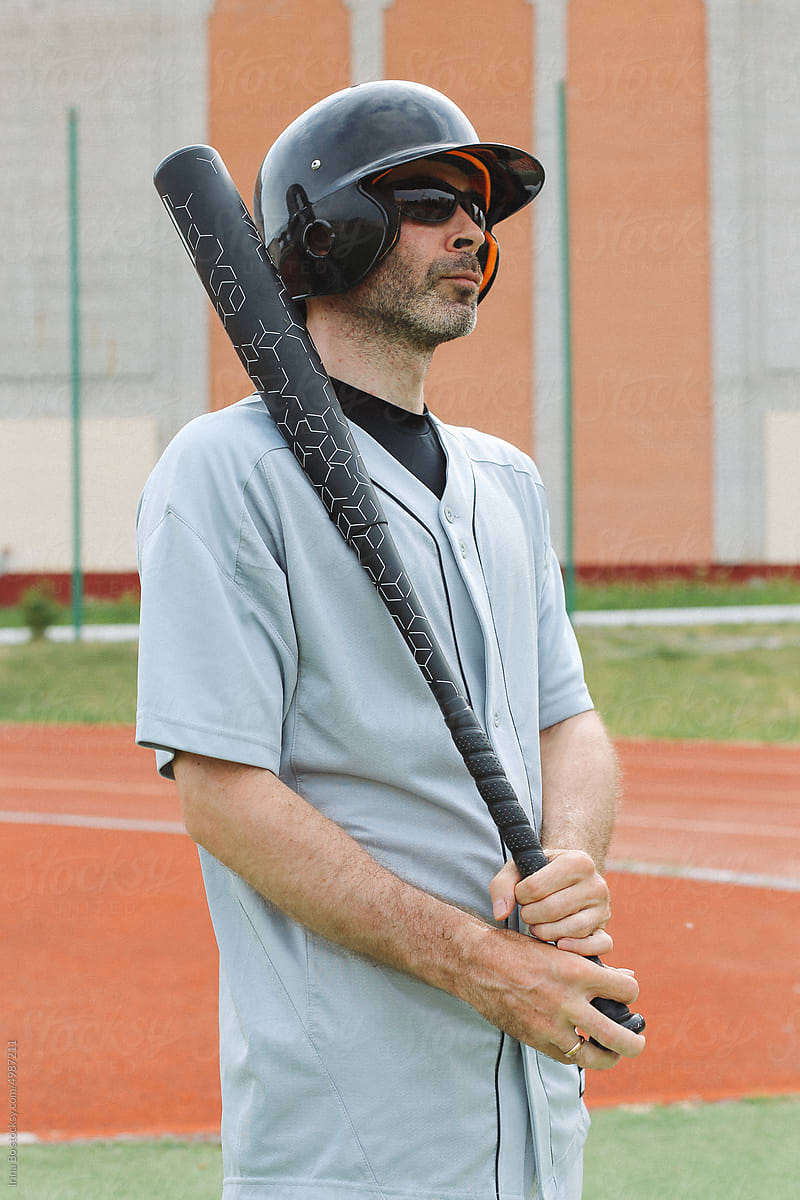 Player with a bat