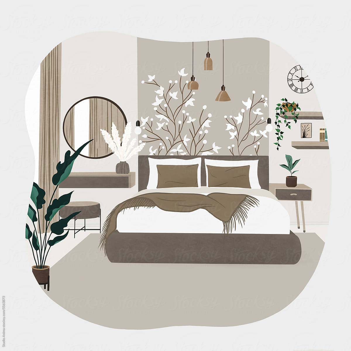 Modern Style Bedroom Interior Design