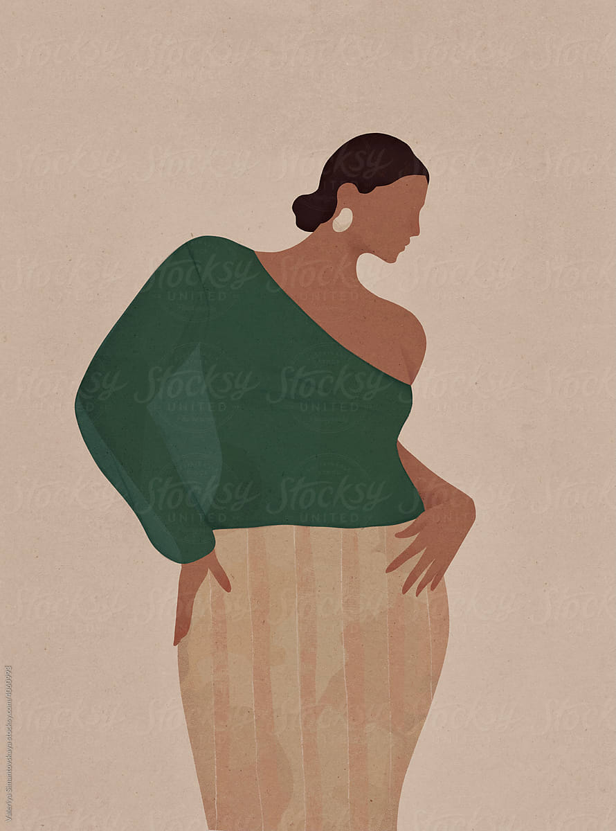Plus Size Woman illustration