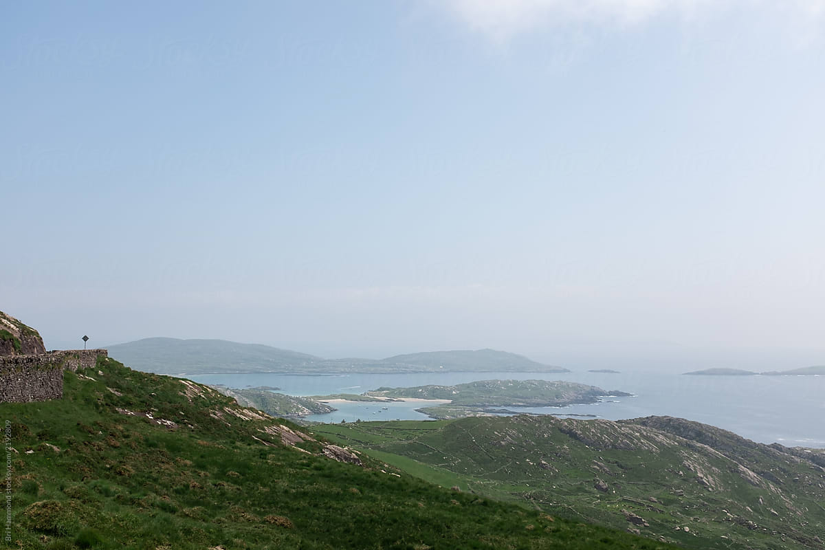 Scenery on the Ring of kerry road in Ireland