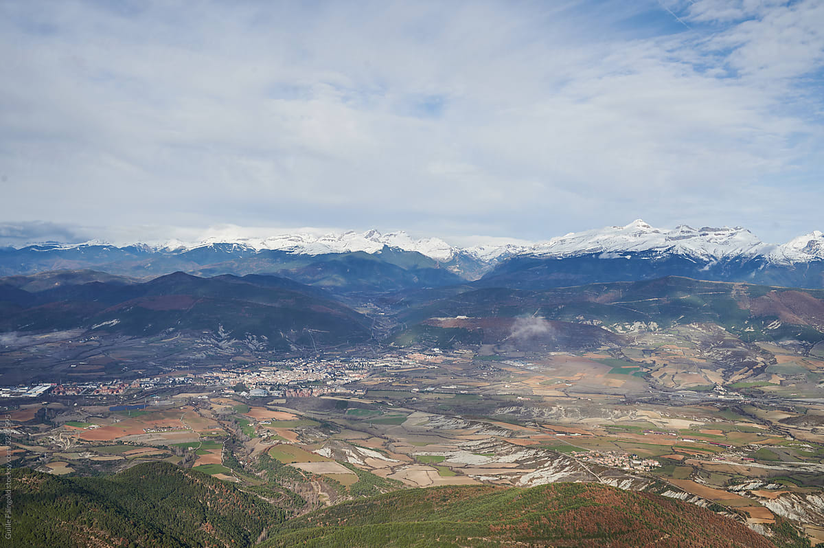Panorama of mountain landscape