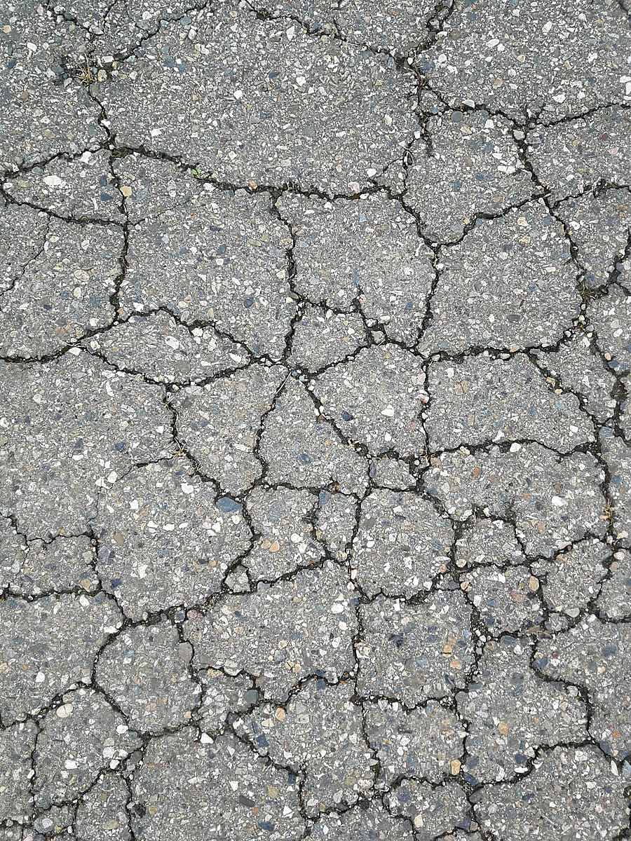 The asphalt surface
