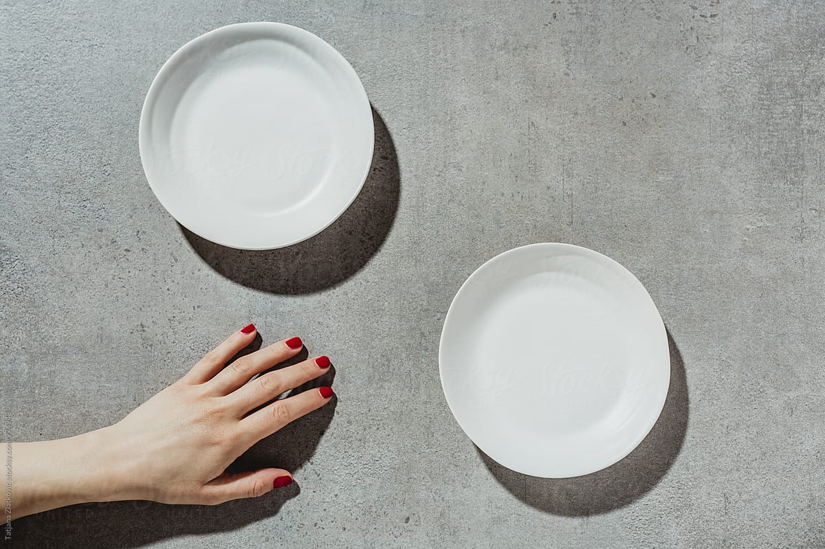 Hand and plates