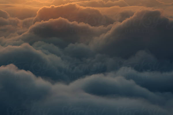 Soft Clouds Up In The Sky During Sunset by Stocksy Contributor Marilar  Irastorza - Stocksy