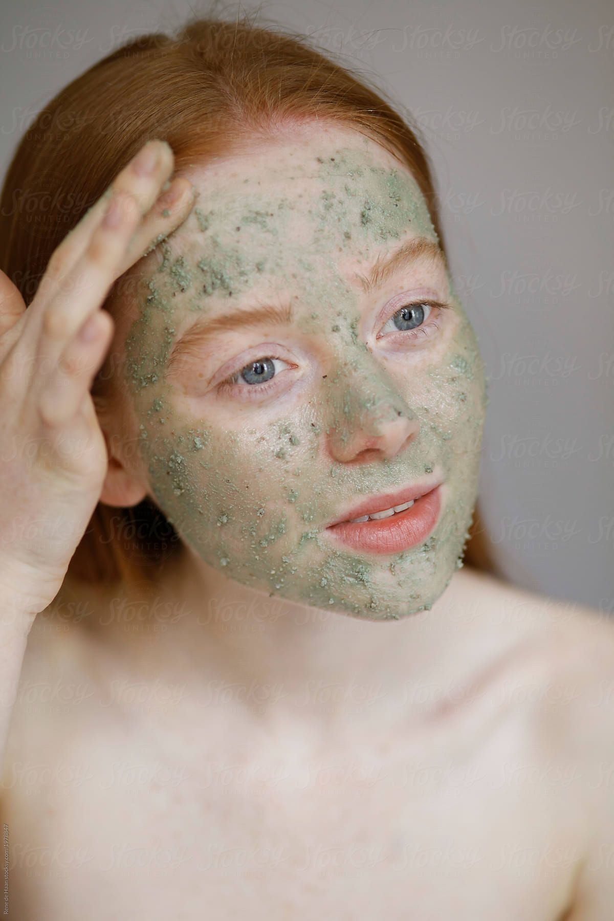 skincare young woman