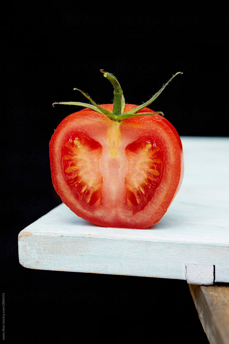 Cut Red Tomato