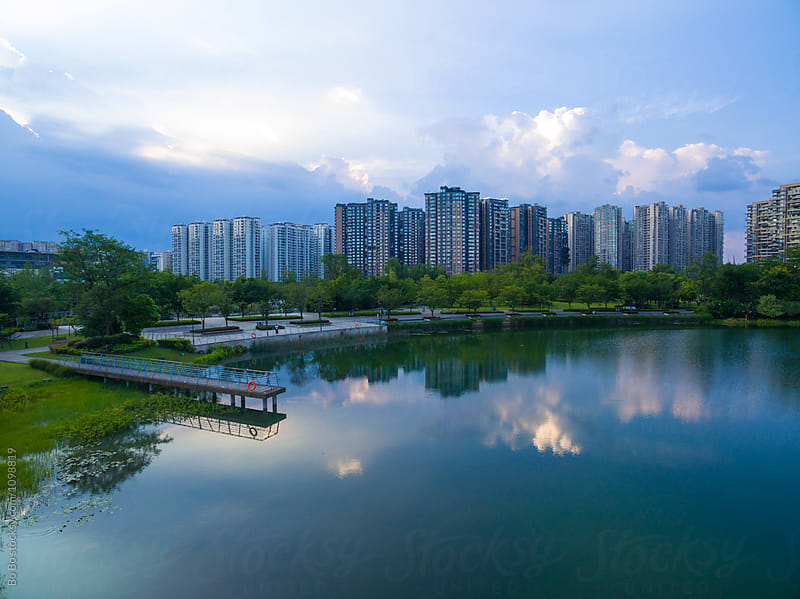 cityscape of Chengdu sichuan China