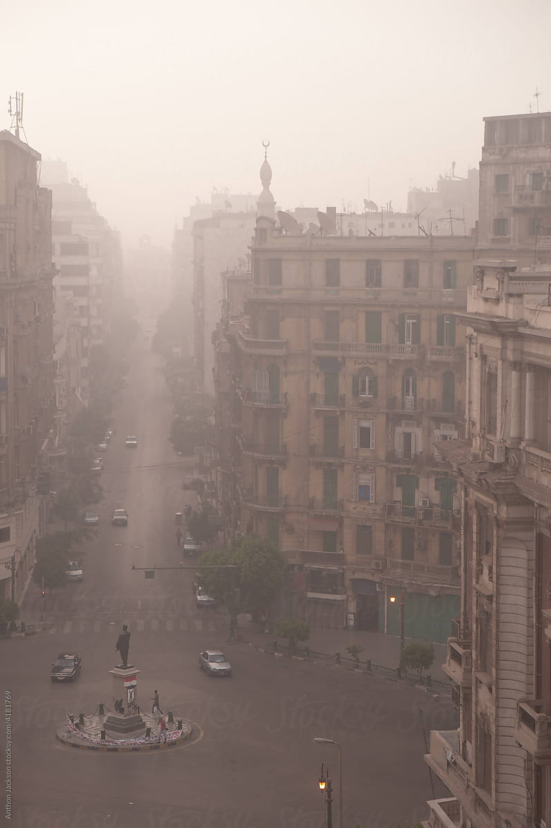 Hazy Morning in Downtown Cairo