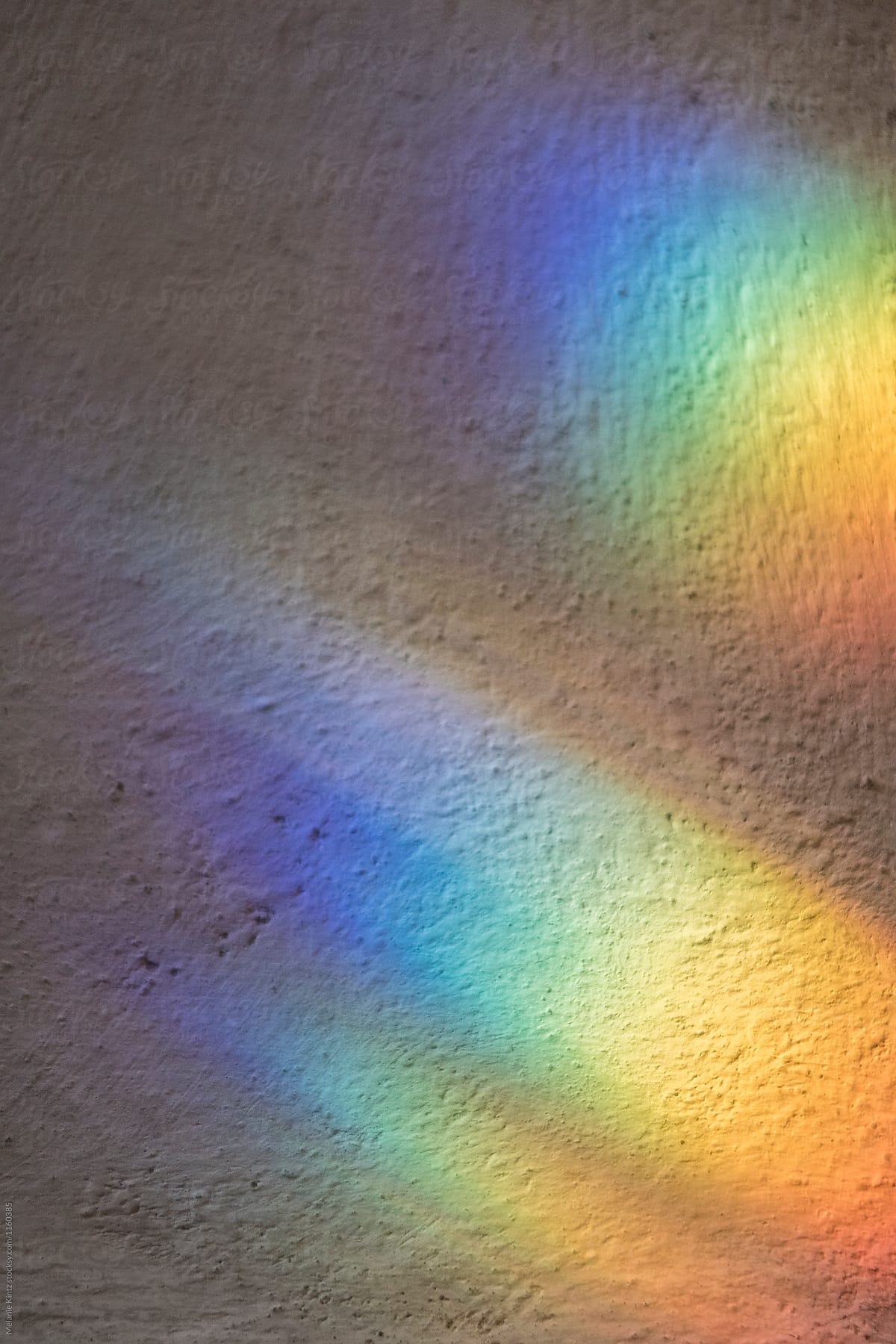 Spectral colors being cast onto a wall