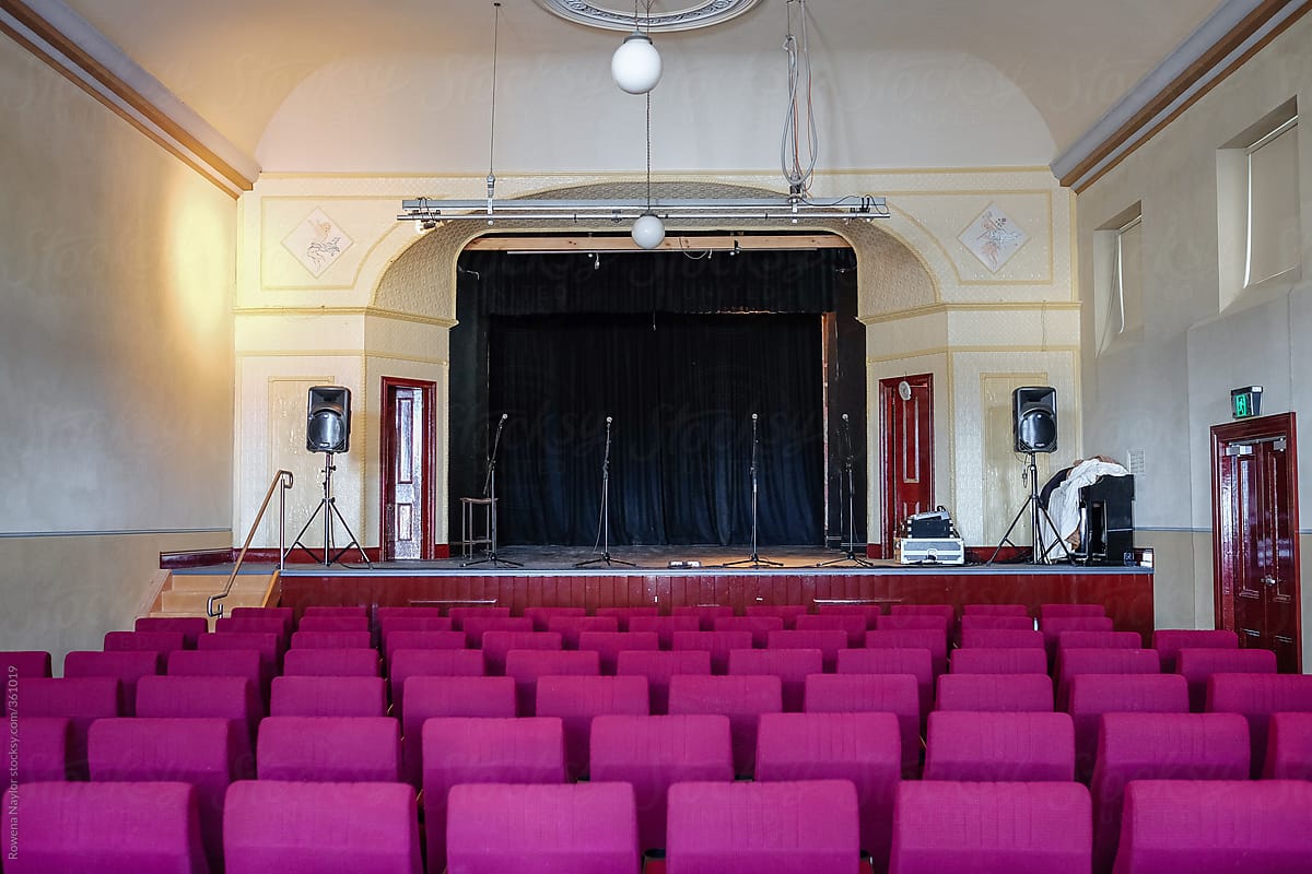 Empty small theatre hall