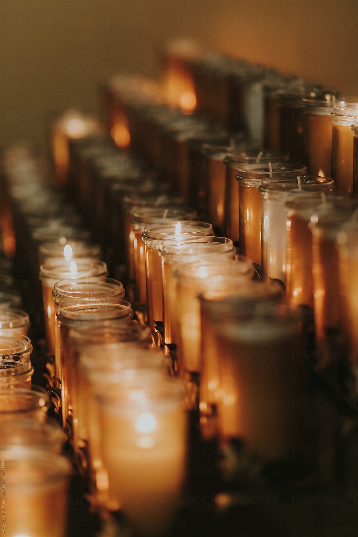Prayer Candles at Catholic Church