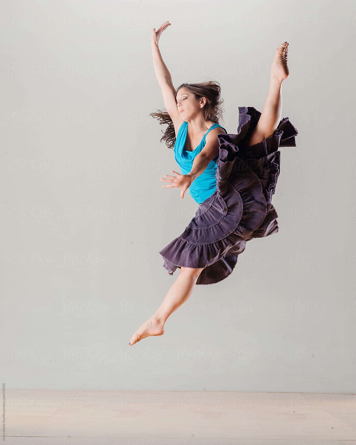 Split leap dancer