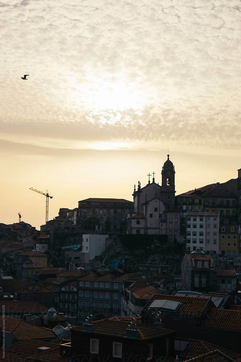 Cityscape Of The Old Town Of Porto, Portugal.