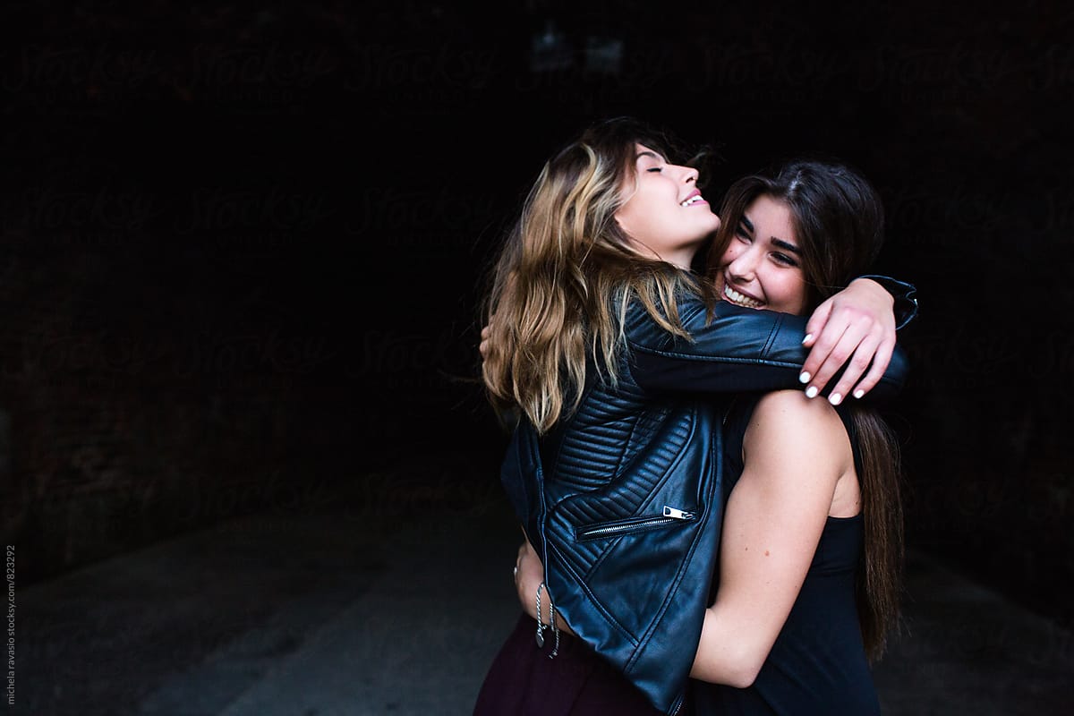 Happy Young Women Hugging Each Other By Stocksy Contributor Michela Ravasio Stocksy 