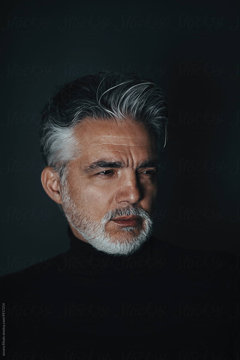 Portrait of a handsome senior man