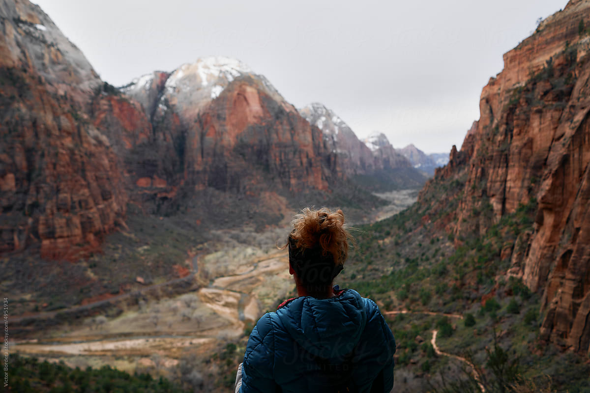 Woman at Zion National Park