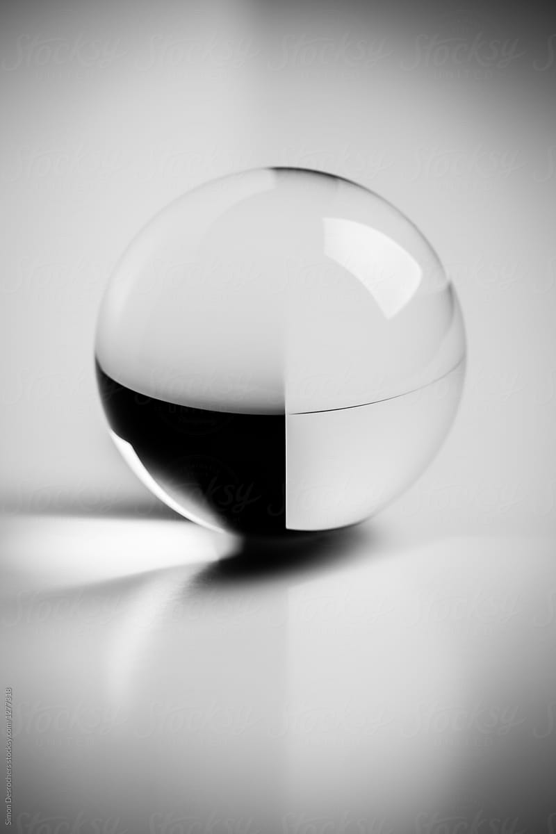 Glass ball with reflections