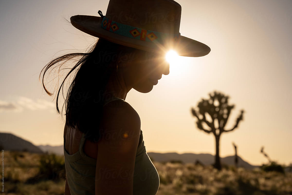 Portrait Of a Woman In Desert
