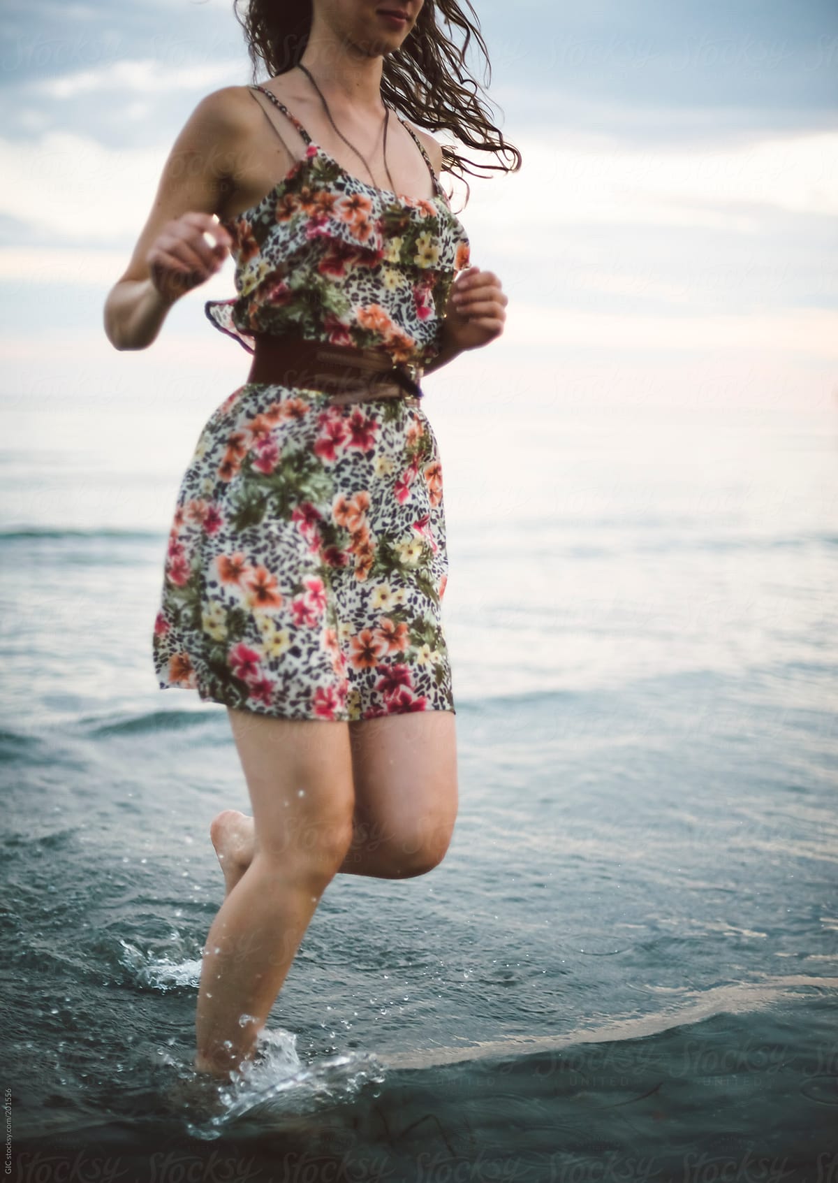 Woman Run At The Beach By Stocksy Contributor Simone Wave Stocksy