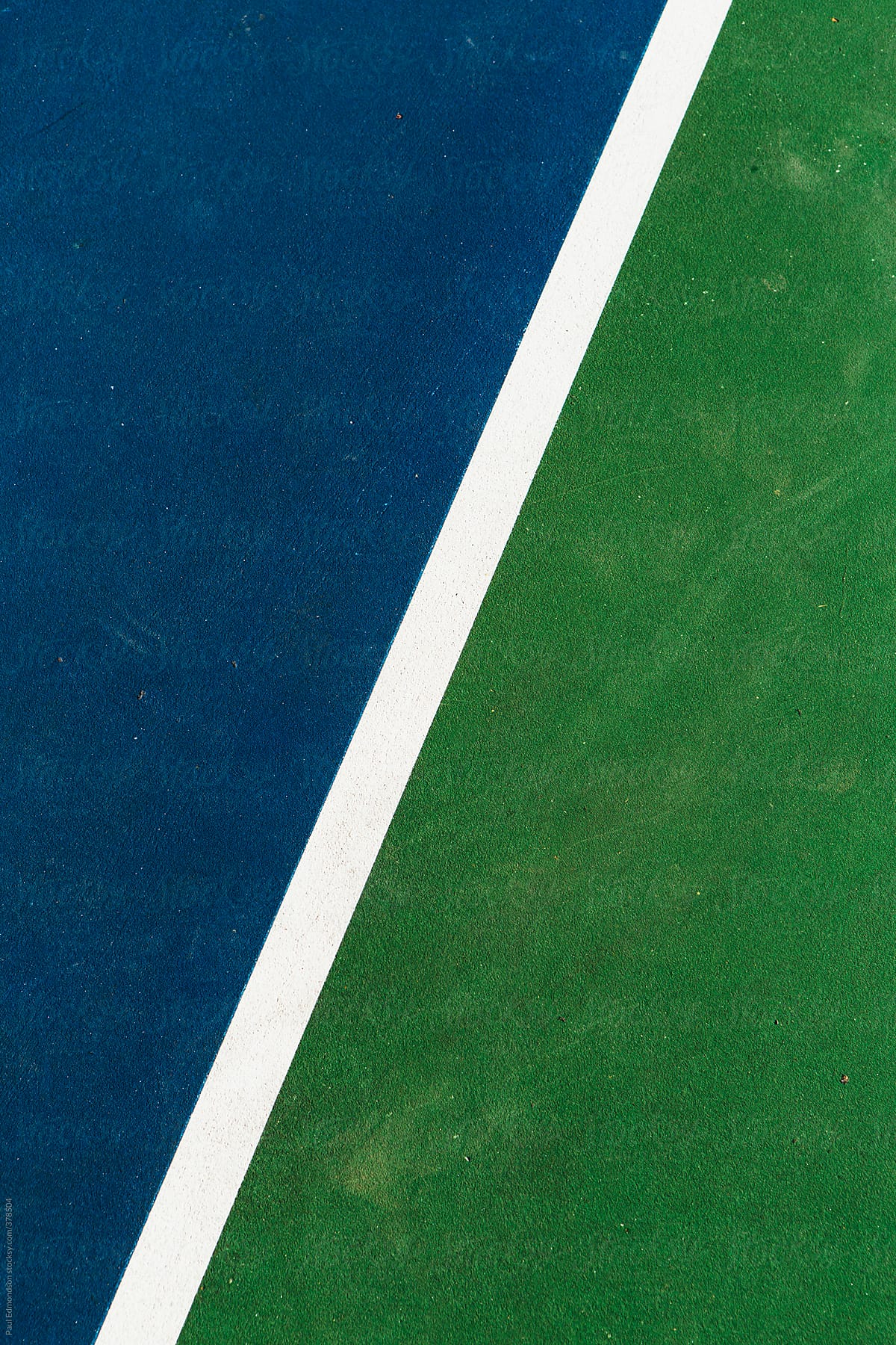 Lines on basketball court, close up