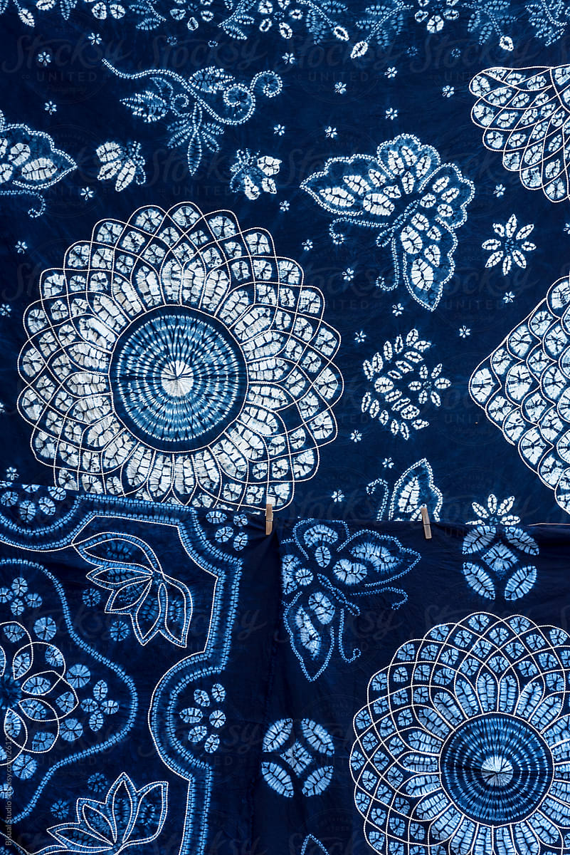 Blue batik