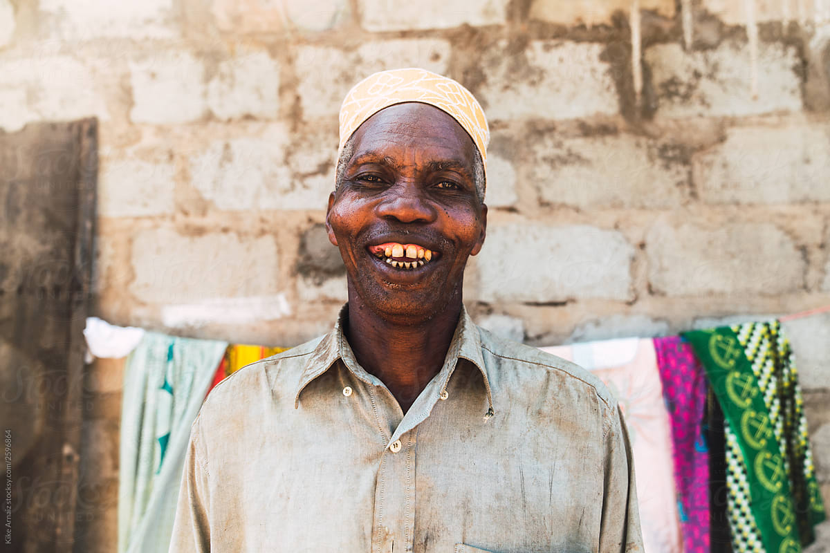 Powerful smile of a humble man from Zanzibar