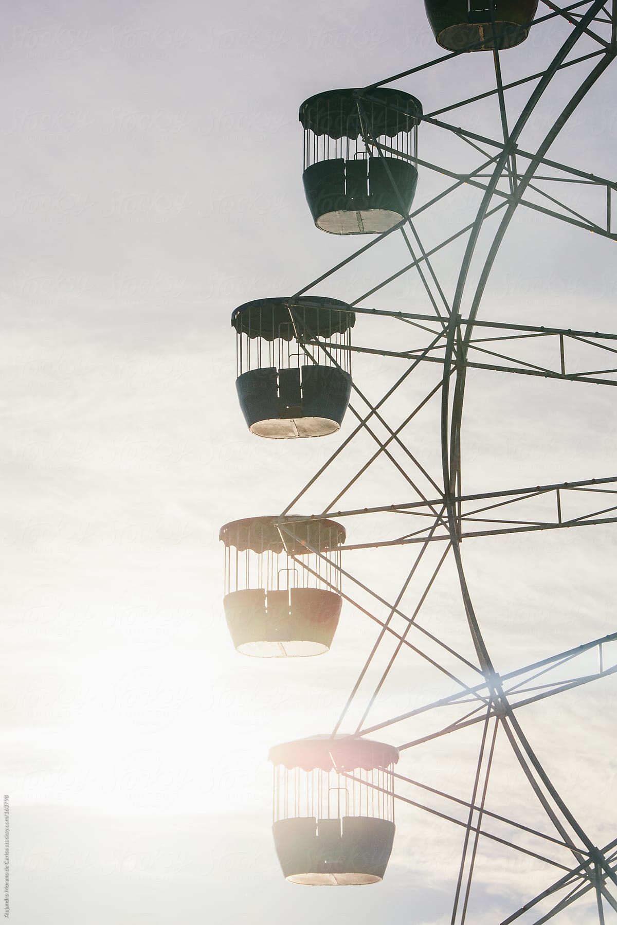 Ferris wheel at sunset in Sydney, Australia
