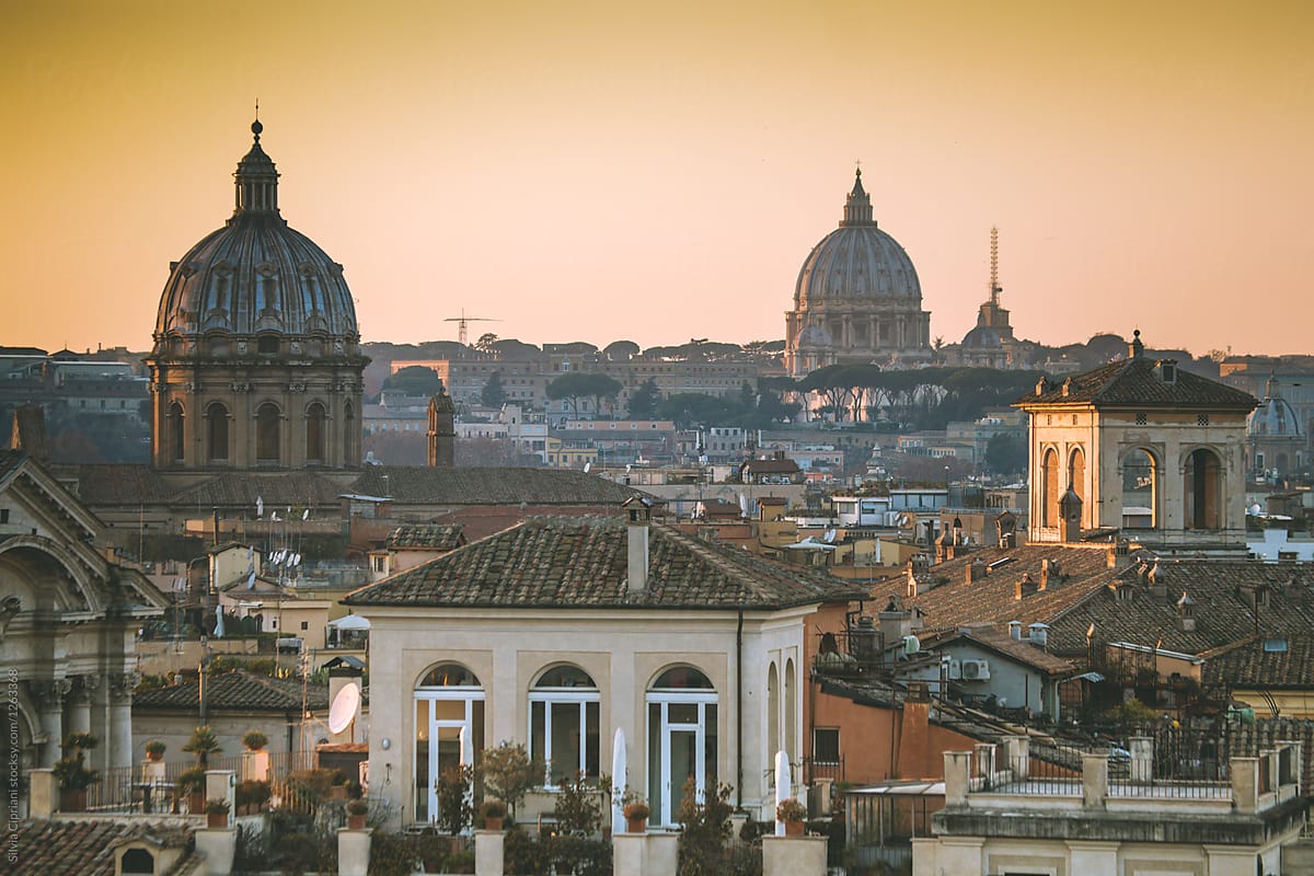 A typical view of Rome