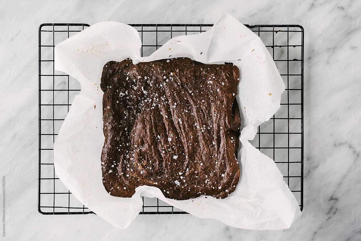 Paleo Brownie bake on a cookie sheet