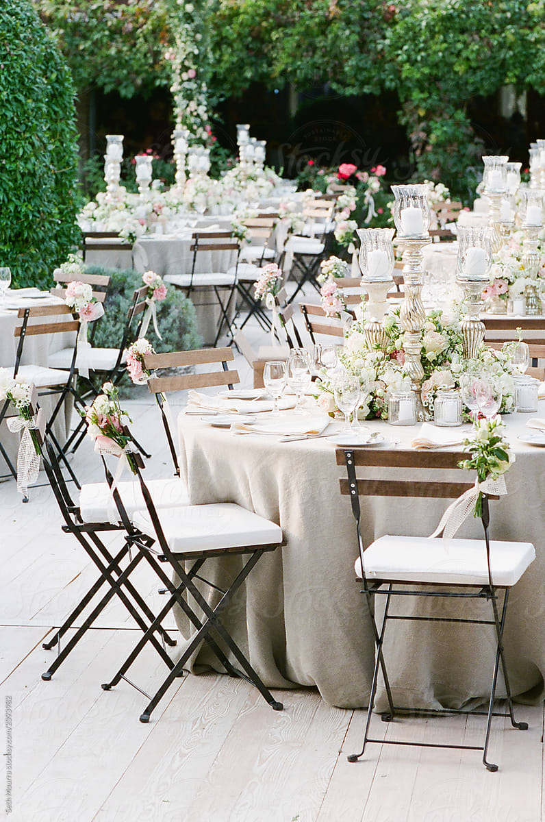 An elegant Italian wedding Reception