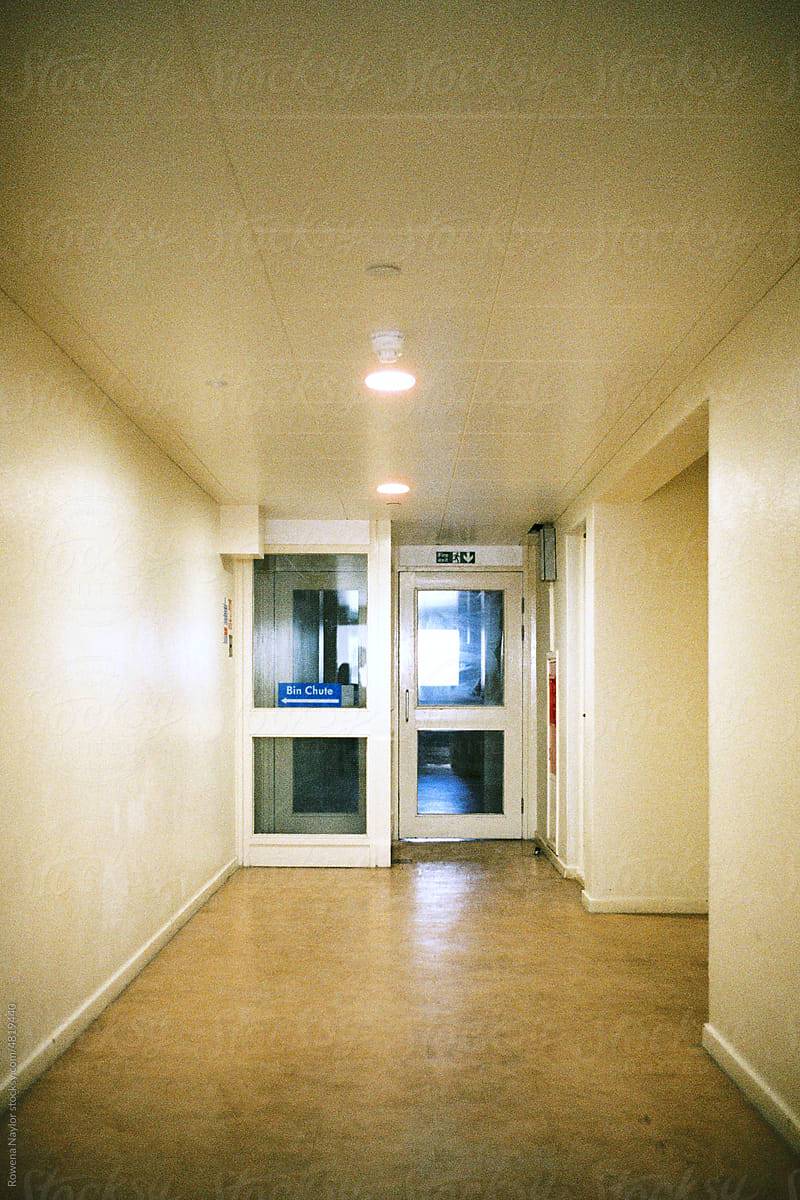 Common hallway of high rise flats