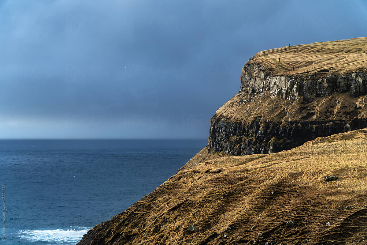 Shore of Faroe Islands landscape