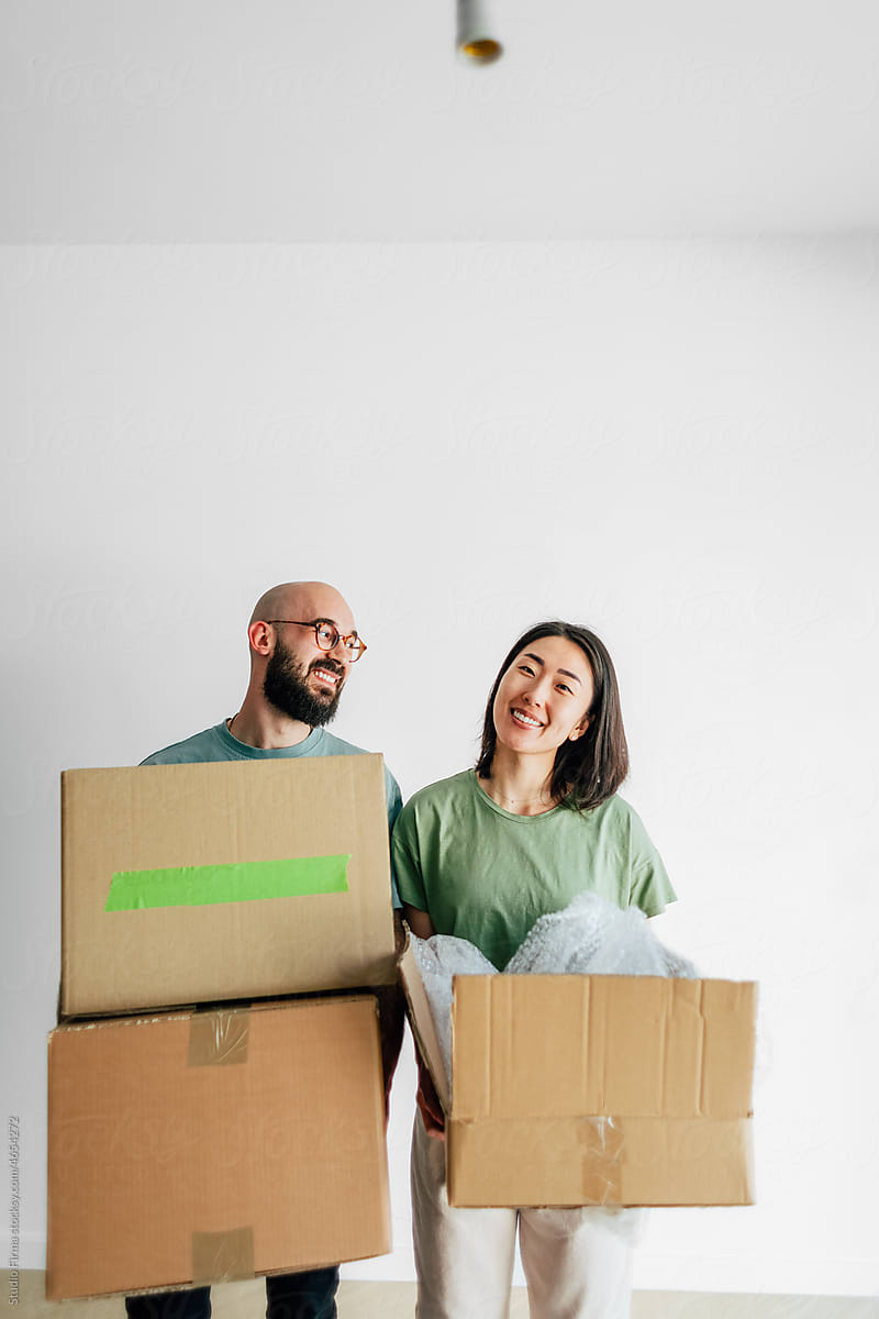 Couple Moving into New Apartment