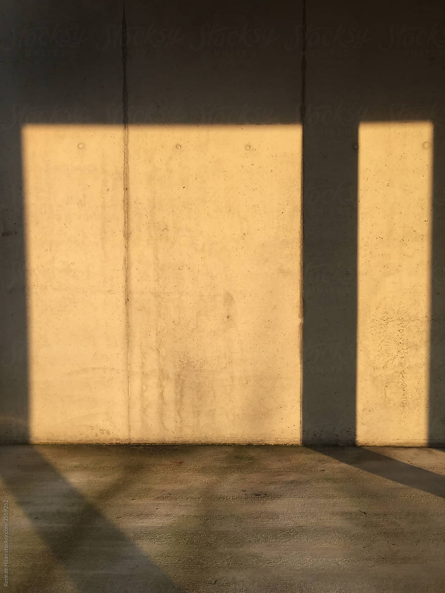 shadow on concrete wall