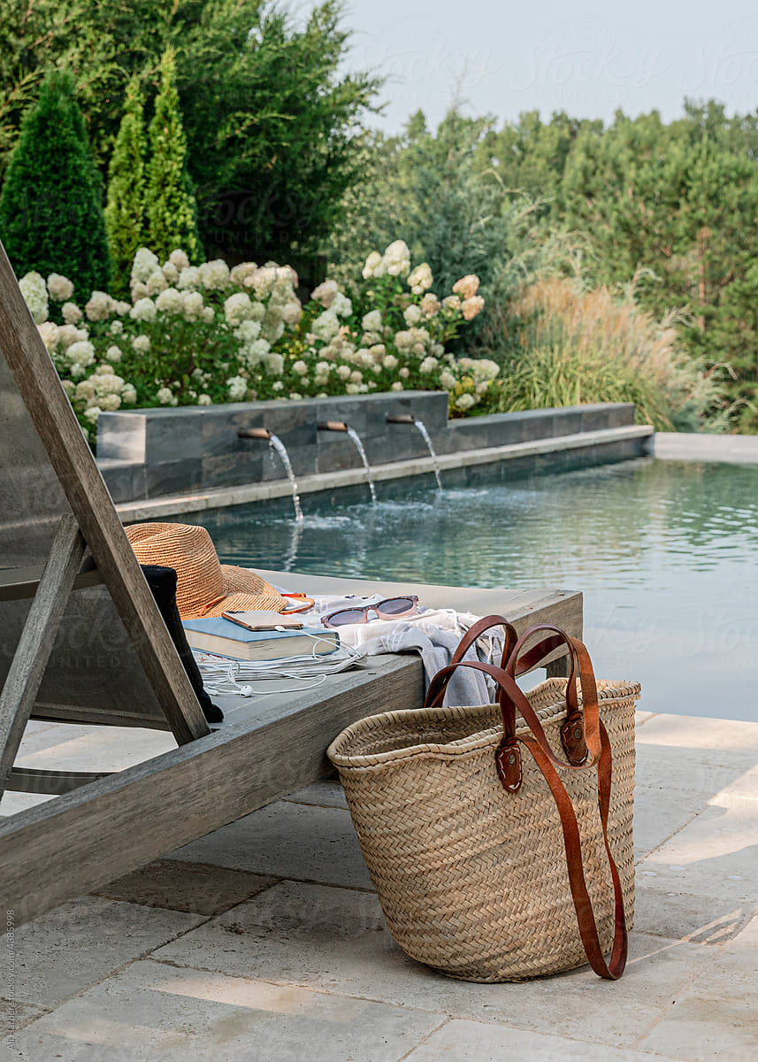 Luxury backyard pool