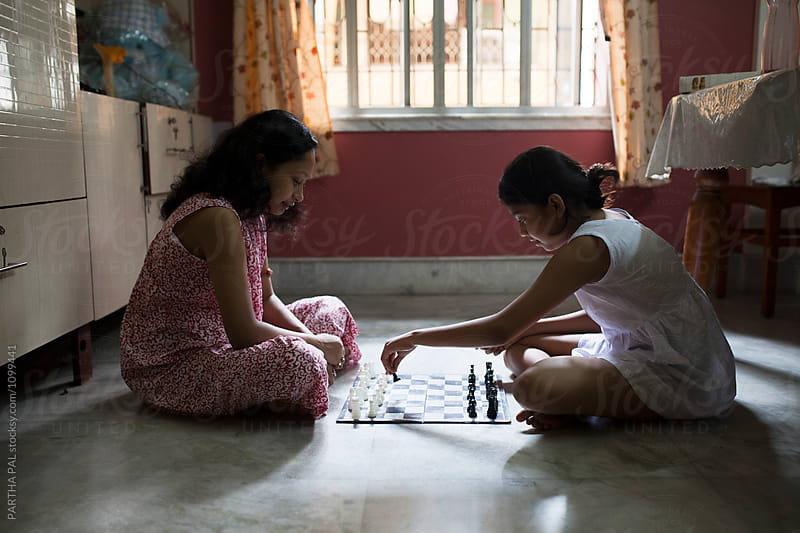 Indoor Chess Playing