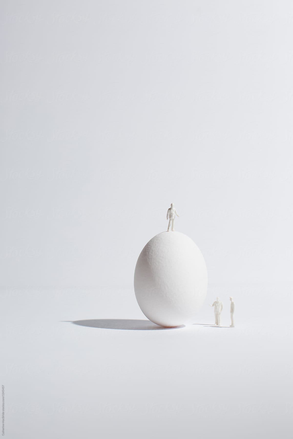 Tiny people and giant egg