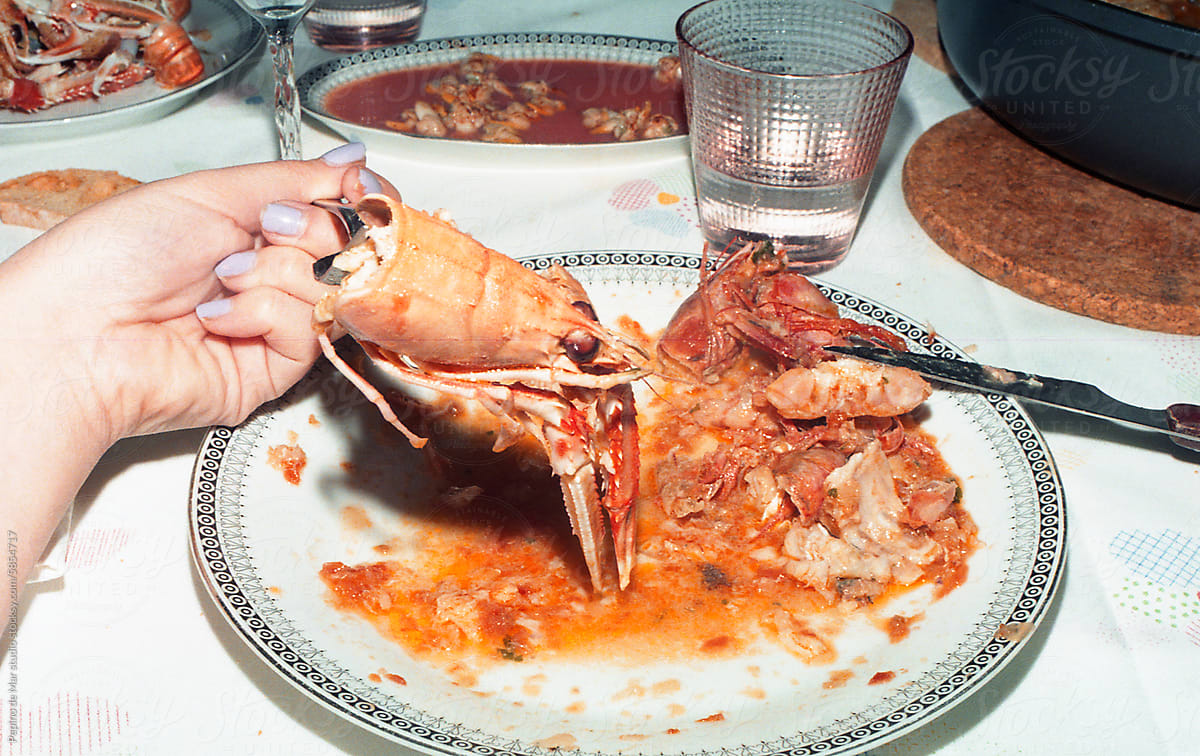 Seafood Feast: Enjoying a Lobster Dish