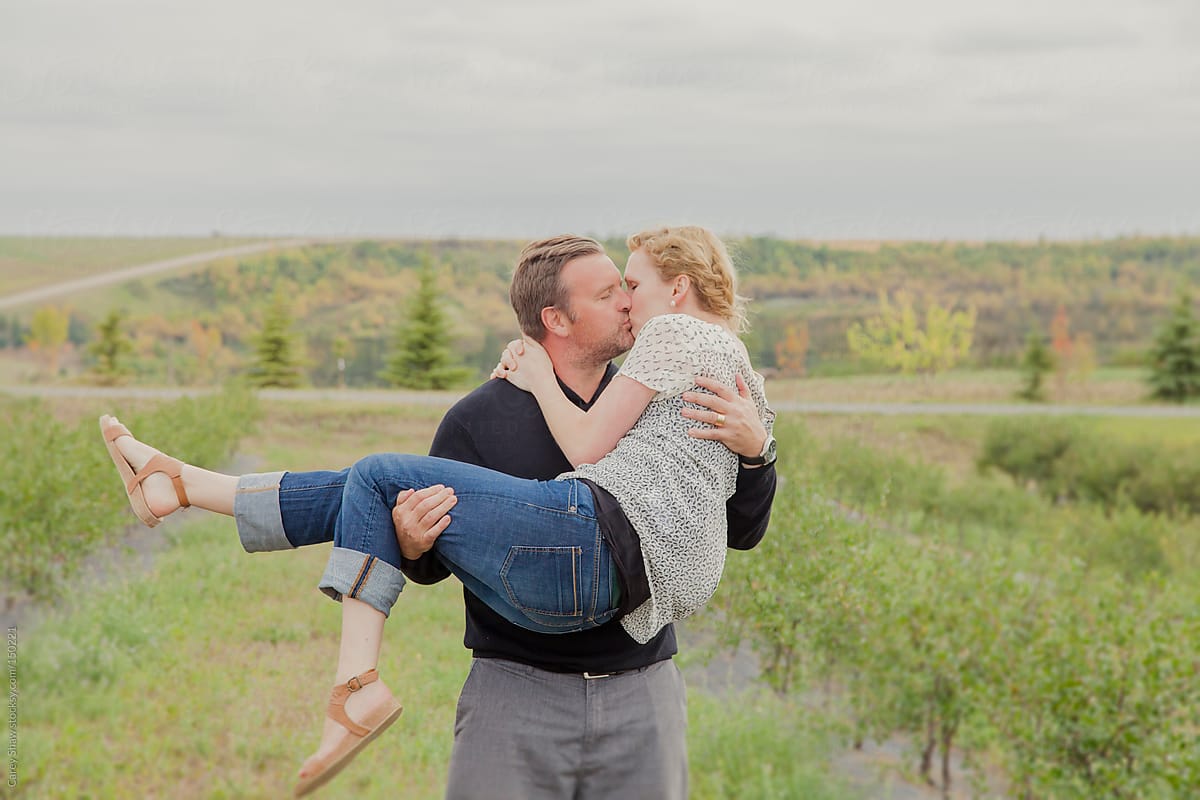 Beautiful Couple Embracing With A Kiss By Stocksy Contributor Carey Shaw Stocksy 