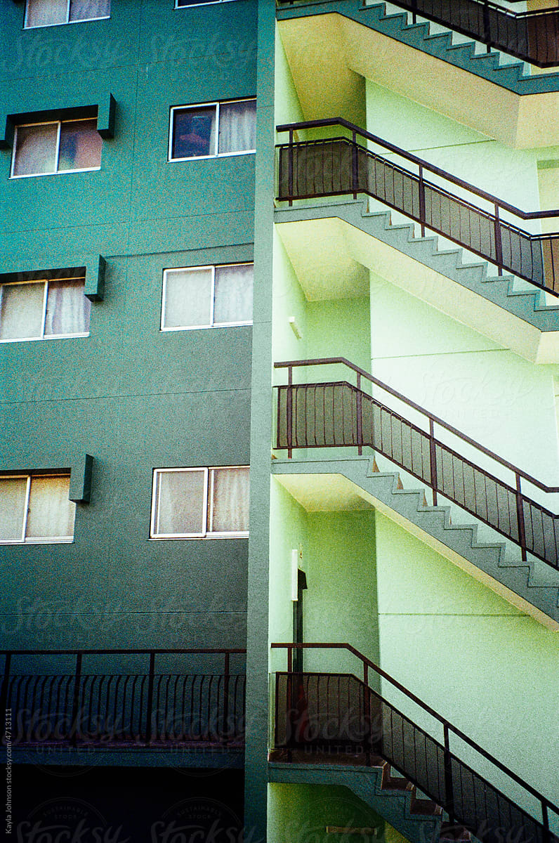 Green Apartments Close Up