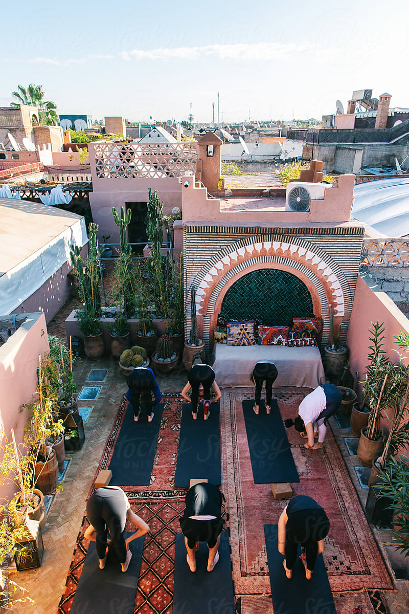 Yoga Class on Rooftop