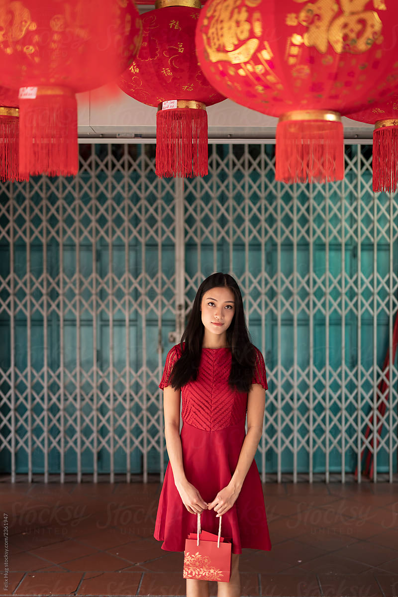 A singaporean woman in her dress