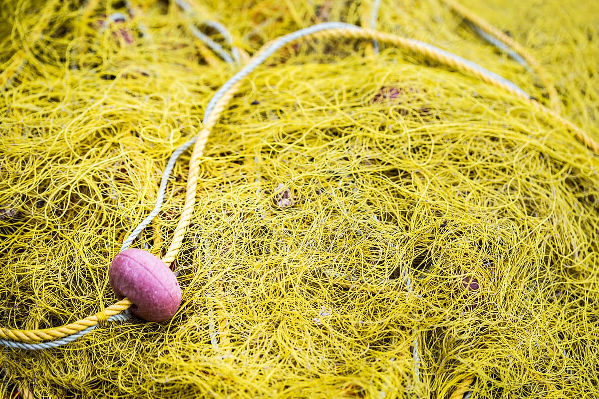 Brightly Colored Fishing Net