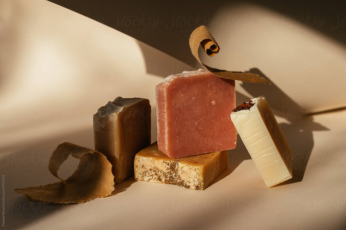 Collection of artisan natural soaps
