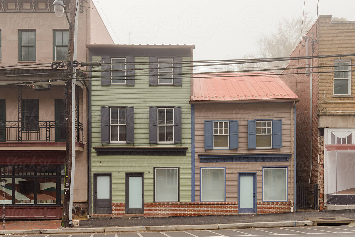 Abandoned Store Fronts In Ellicott City, Maryland