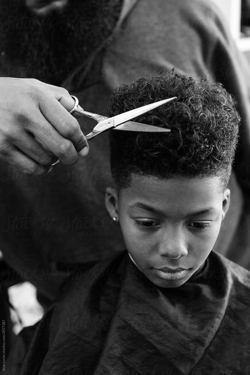 Barber: Black And White As Boy Gets Top Trimmed