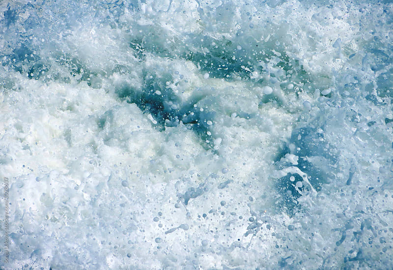 sea wave foam splash background