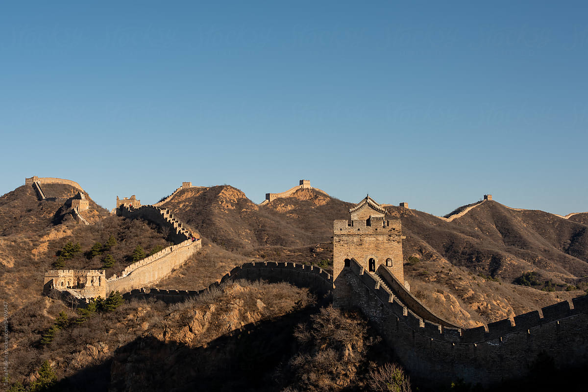 Vista of the Great Wall of china