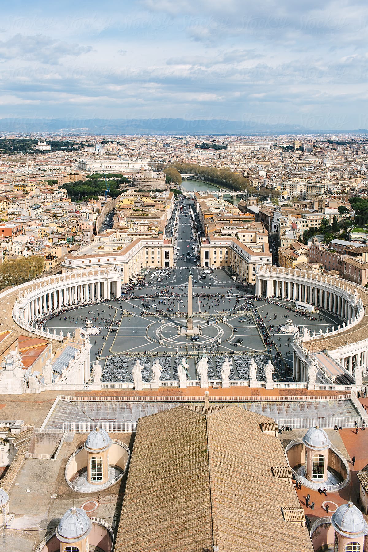View of Rome and Vatican City