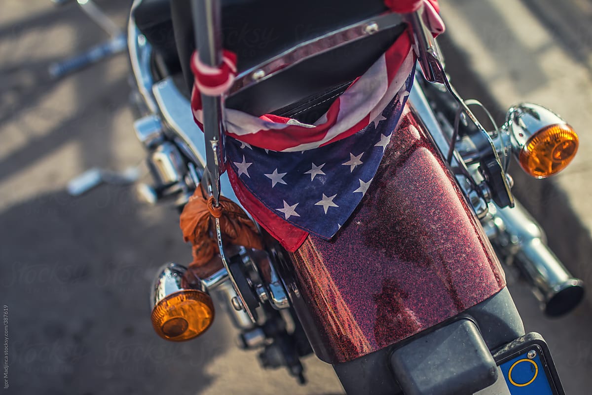 motorcycle attitude freedom America flag